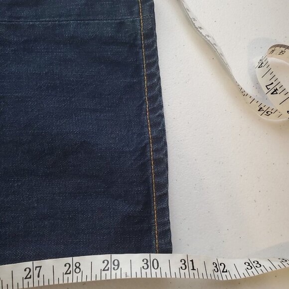 J Crew Boy Jean Women Size 30‎ S Button Fly Stretch Denim Dark Wash - Picture 10 of 13